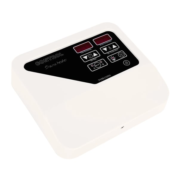 Saunaovn styreenhed - Ekstern kontrolpanel - Vægmonteret - 220–240 V - Til 3–9 kW - 40–105 °C - Lysstyring 60 W - Digital