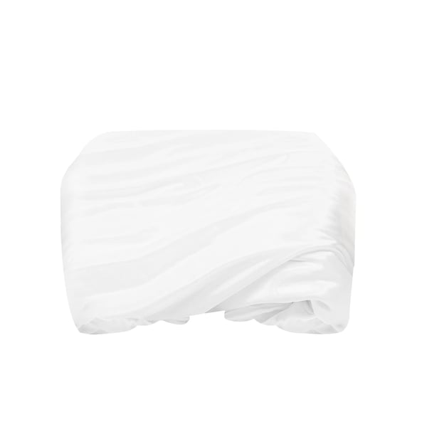 Voile gardin - Vinduesgardin - Gennemsigtig - 1 Panel - Ice silk-stof - Til fladt vindue - Moderne stil - Stue - Hvid