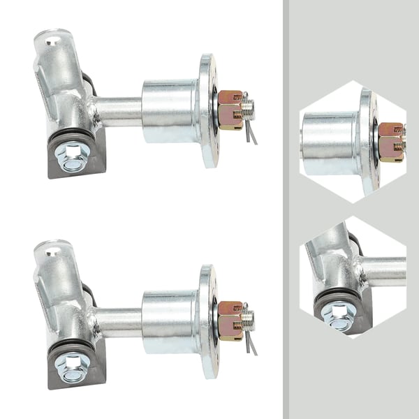 Styrespindel med hjulnav - 1 par - Til 12,7 cm hjul - Passer 110 cc, 168F, 200F - Go-kart, Buggy, ATV/UTV