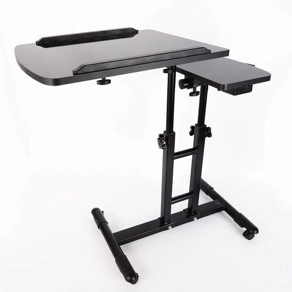 Tatuointiasema - Tatuointivaunu rullatarjottimella - Korkeus 57,5–90 cm - Tasokoko 64×40 cm - Kantavuus 12,5 kg keskellä/2,5 kg reunassa - Musta
