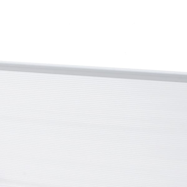Dørtag/Dørskærm - 150 cm - Polycarbonat - Aluminiumsramme - UV-beskyttelse - Vægmonteret - Lysegrå