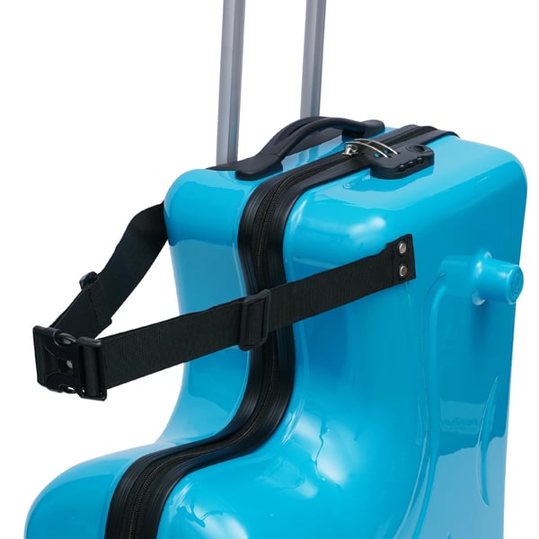 20″ børnekuffert, ride-on spinner-trolley, vandtæt, pink