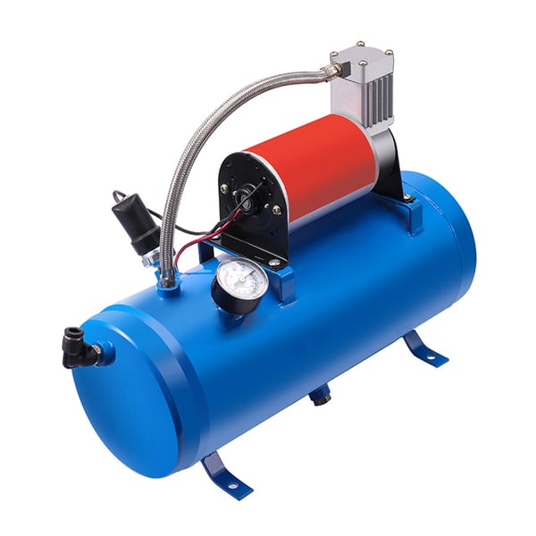 Lufthorn kompressor til køretøj - Ombord kit - 150 PSI - 12 V DC - 23 A - 50×20×50 cm - Til bil, lastbil, SUV, båd, traktor