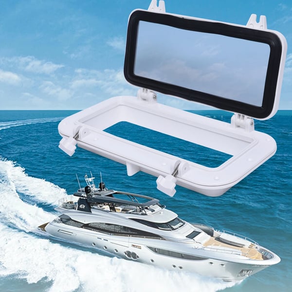 Bådvindue - Rektangulært portlight/koøje - Åbningsbar - Kabinvindue - Til båd/yacht/autocamper - Marine tilbehør