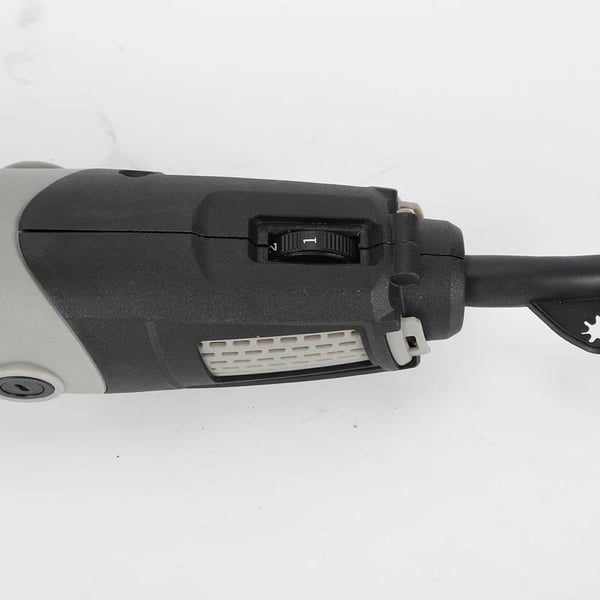 Sähköinen pyörivä monitoimityökalu, hionta- ja porasarja, 400 W 220 V, 6 nopeutta, EU‑pistoke, hopea