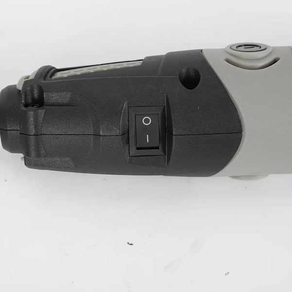 Sähköinen pyörivä monitoimityökalu, hionta- ja porasarja, 400 W 220 V, 6 nopeutta, EU‑pistoke, hopea