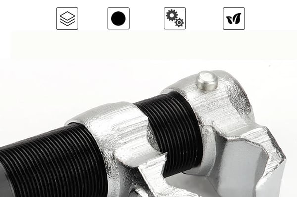 Fjederbenskompressor til bil - Fjederspændersæt - Krom-molybdæn stål - 2 stk - 3,3 kg - 28×4,8×7 cm - Universal