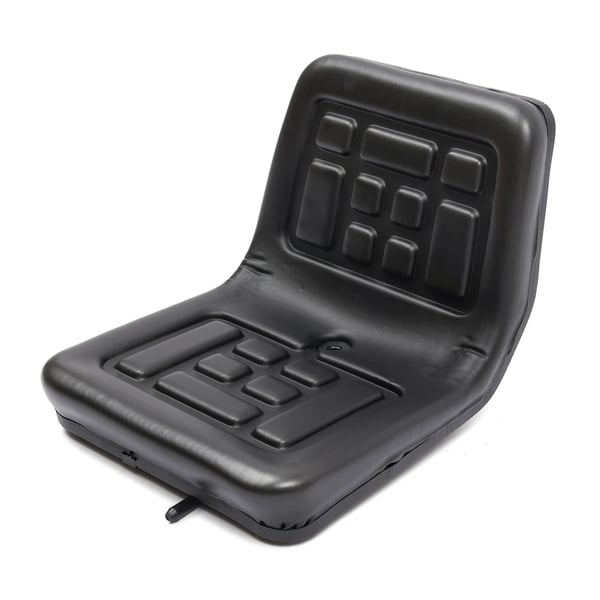 Universal traktor- og gaffeltrucksæde - Tykt vandtæt PU-læder - Horisontalt justerbart - Rustbeskyttet jernplade - 36 x 35 x 30 cm - Sort