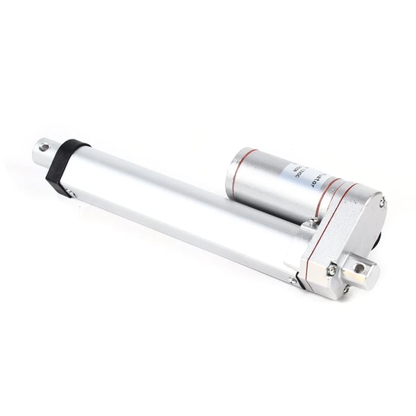 Lineaaritoimilaite - 12V DC moottori - Kaukosäädin erittäin herkällä vastaanottimella - Nopeus 10 mm/s - Max 3 A - IP54 - Alumiiniseos - Punainen