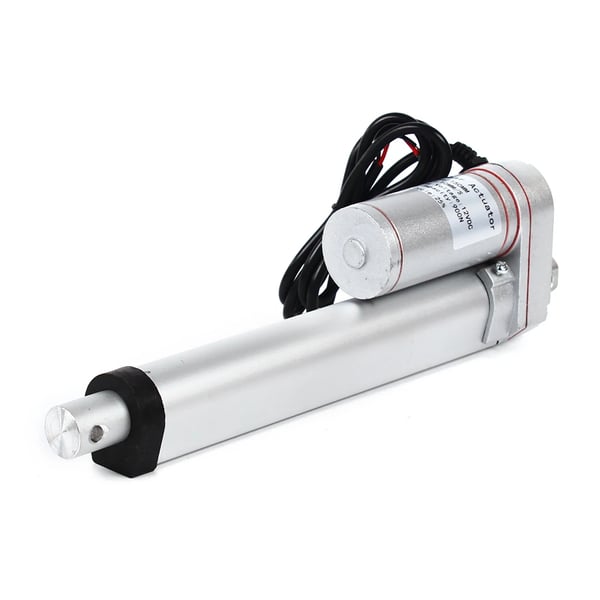 Linjärt ställdon - DC 12V - Max 3A - Hastighet 10 mm/s - IP54 - Fjärrkontroll med högkänslig mottagare - Aluminiumlegering - Beige
