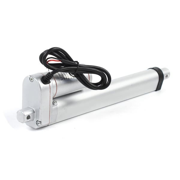 Lineaaritoimilaite - 12V DC moottori - Kaukosäädin erittäin herkällä vastaanottimella - Nopeus 10 mm/s - Max 3 A - IP54 - Alumiiniseos - Punainen