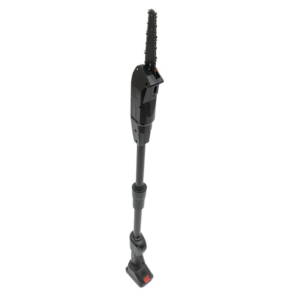 2-in-1 sähköinen teleskooppinen mini ketjusaha/oksasaha/varsisaha, ladattava akku, 552 W, 1,25 m, 4500 r/min, EU-pistoke, musta