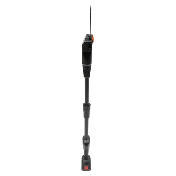2-in-1 sähköinen teleskooppinen mini ketjusaha/oksasaha/varsisaha, ladattava akku, 552 W, 1,25 m, 4500 r/min, EU-pistoke, musta