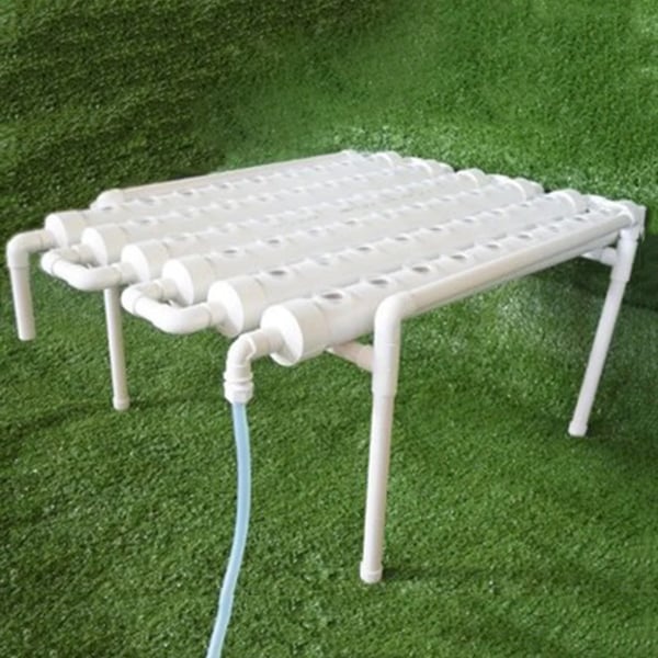 Hydroponisk dyrkningssæt - 1-lags system - 36 plantehuller - Huldiameter 3,2 cm - PVC-U - Vandsparende - Lavendel