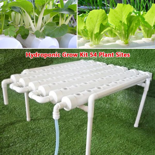 Hydroponisk dyrkningssæt - 1-lags system - 36 plantehuller - Huldiameter 3,2 cm - PVC-U - Vandsparende - Lavendel