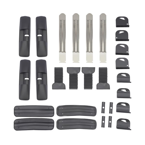 Bil tagbøjler - Tværstænger 2-pak - Aluminium - Justerbar 124–134 cm - Længde 1 m - Til biltag - Sort