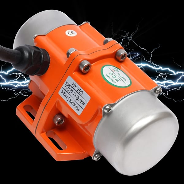 Vibrationsmotor - AC enfaset - 40 W - 3000 o/min - 220 V - Til vibrationssi - 2,3 kg