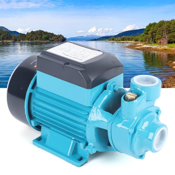 Industriel vandpumpe - Cirkulations-/boosterpumpe - 220 V - 370 W - 2850 O/min - Høj effekt - Have/industri - 5,3 kg - Blå