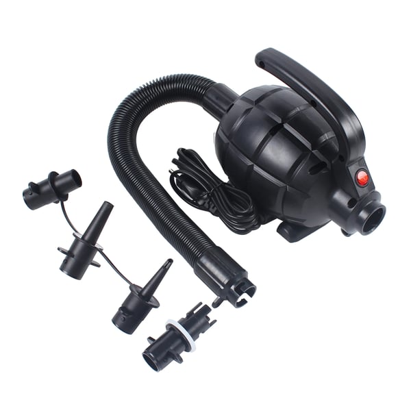 Højtryksluftpumpe - Elektrisk 220 V 600 W - 1000 L/min - Bærbar - 4 dyser - Til oppustelige både
