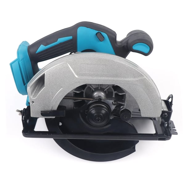 Batteridrevet børsteløs rundsav, 178 mm, 1380 W 4500 rpm, til 18 V batteri, blå