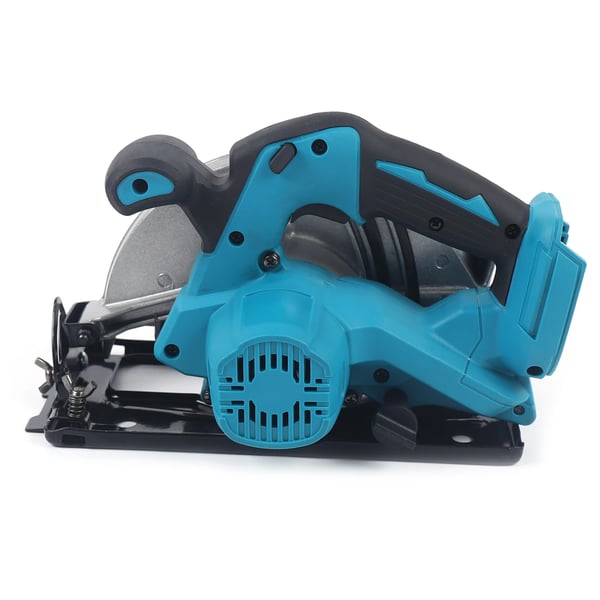 Batteridrevet børsteløs rundsav, 178 mm, 1380 W 4500 rpm, til 18 V batteri, blå