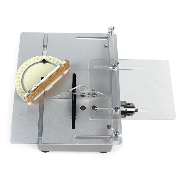 Mini bordrundsav - Sæt - 96 W - 10 cm klinge - 9000 o/min - Skæredybde 1–29 mm - 90° anslag - EU-stik 110–240 V