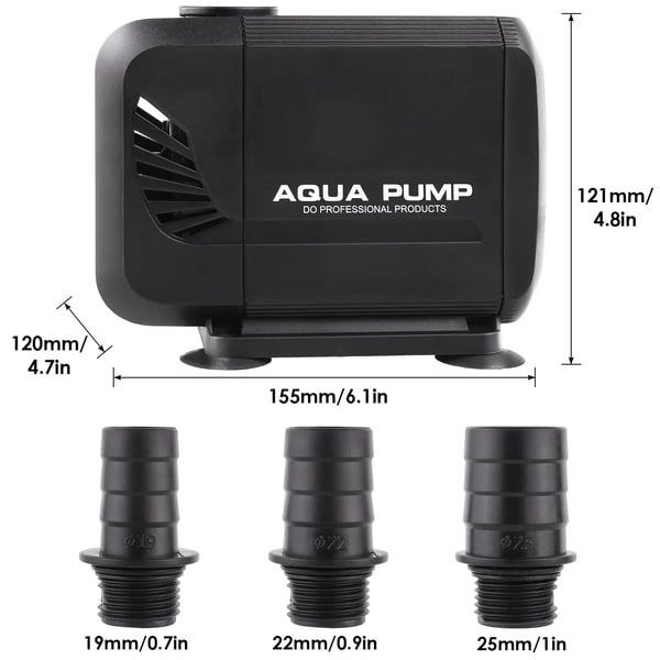Suihkulähdepumppu - Uppopumppu - 40 W - 3000 l/h - 2,3 m Virtajohto - 3 Suutinta - Vaaleanpunainen Suihkulähdepumppu - Uppopumppu - 40 W - 3000 l/h - 2,3 m Virtajohto - 3 Suutinta - Vaaleanpunainen