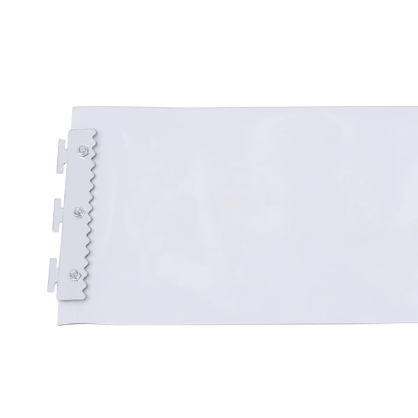 PVC strimmelgardin, dørforhæng i vinyl, 7 strimler 18×200 cm, til veranda/balkon