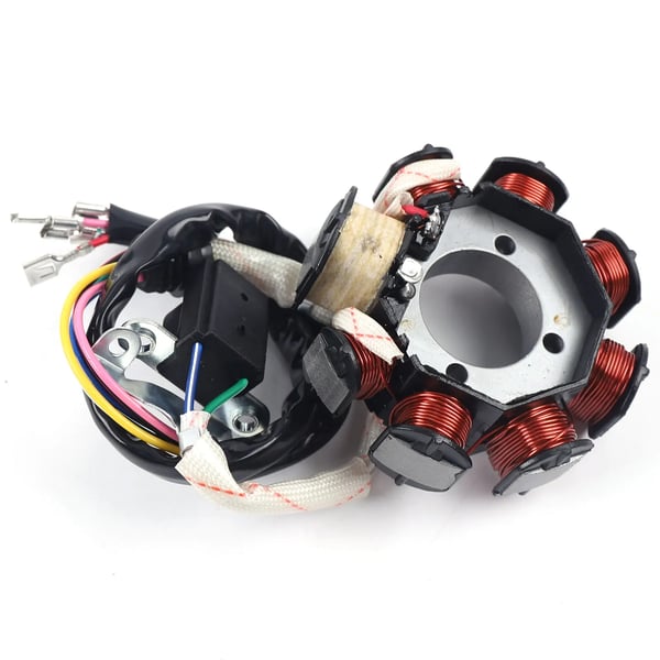ATV/Quad ledningsnet - Komplet kabelsæt - CDI, tændspole, ensretter/regulator, tændingslås - 4‑Takt Automatik - 150–300 cc - Sort