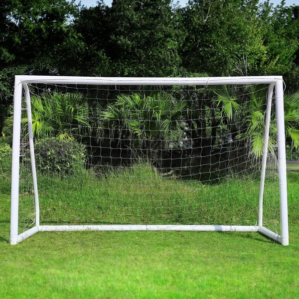 Fodboldmål til haven - Mål med net - Bærbar, Vejrbestandig, Gummimateriale, Med jordspyd, Til børn og voksne