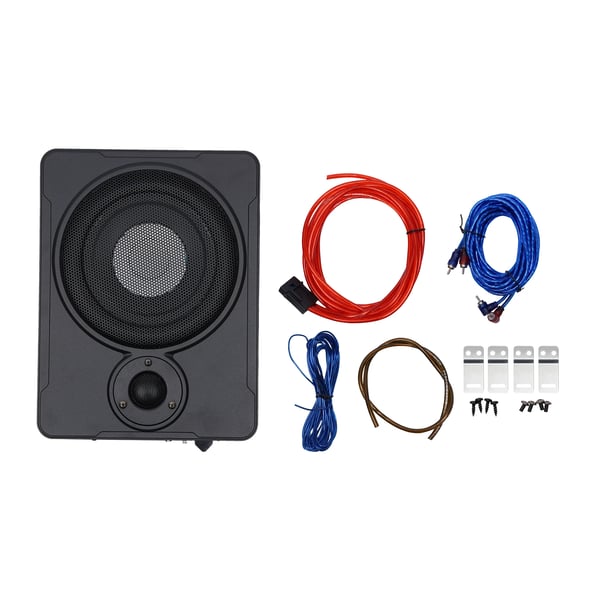 Bil subwoofer - Lukket under-sæde model - 20 cm - 12 V - Aluminiumslegering - 20–150 Hz - SNR > 90 dB - Sort