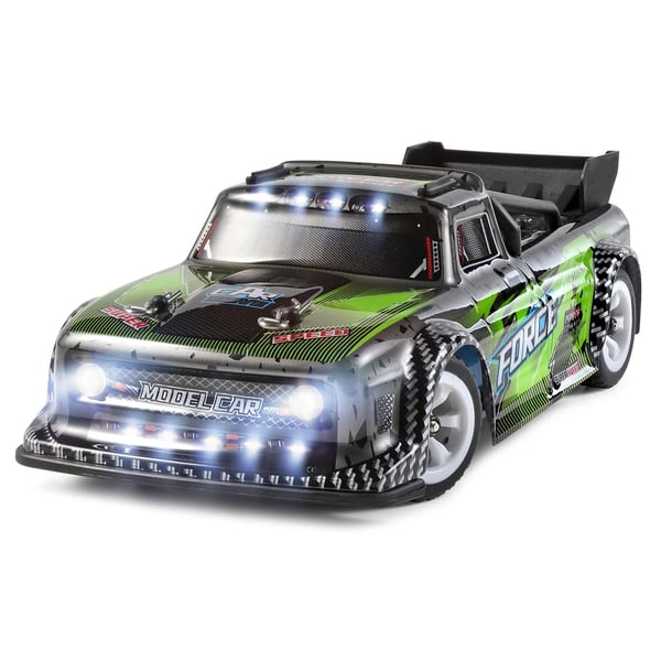 Fjernstyret RC-bil - 284131 1:28 Short Course Drift 4WD - Trådløs 2,4 GHz - Hastighed 30 km/t - Rækkevidde 100 m - LED-lys - RTR - Grøn