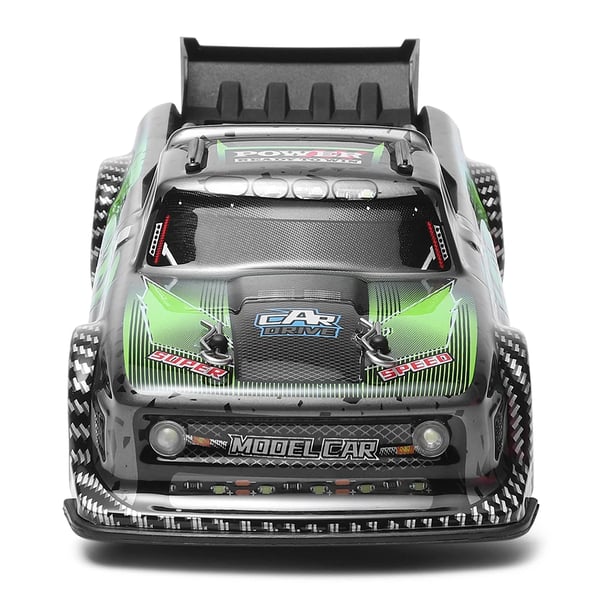 Fjernstyret RC-bil - 284131 1:28 Short Course Drift 4WD - Trådløs 2,4 GHz - Hastighed 30 km/t - Rækkevidde 100 m - LED-lys - RTR - Grøn