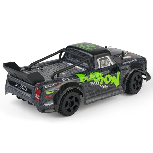 RC drift-auto - 2411 RTR 1:24 - Kauko-ohjain 2,4G - RWD drift gyrolla - LED-valot - Täysin proportionaalinen - 3,7V 300mAh 15–20 min - Vihreä