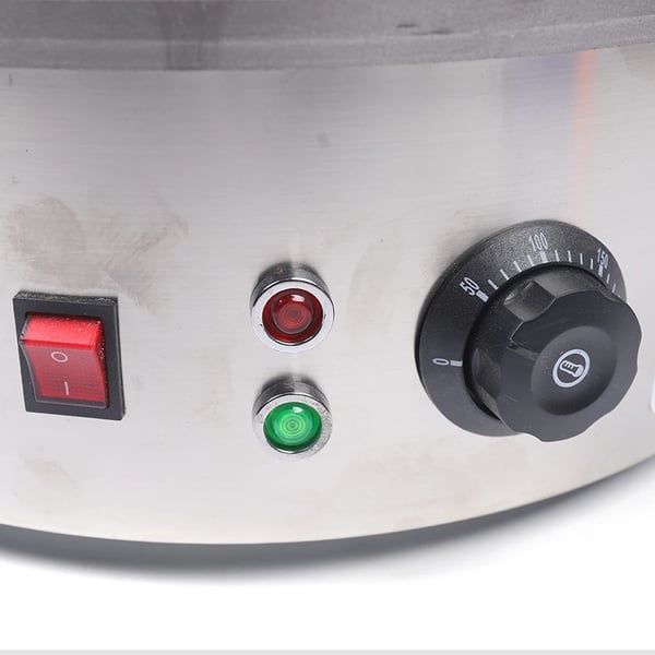 Crêpesmaker 2800 W, elektrisk pandekagemaskine, non-stick stegeplade, blå