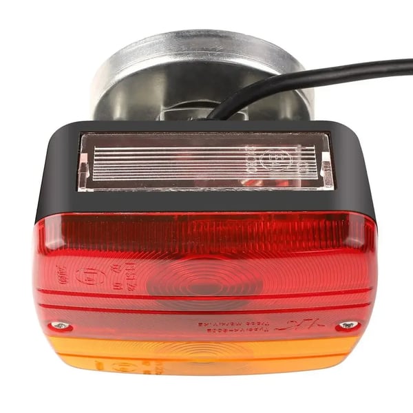 Magnetiske trailerlygter 12V - Baglygtesæt - 2 Stk - 7-Polet Stik - Magnetfod - Til Trailer/Campingvogn/Varevogn/Lastbil