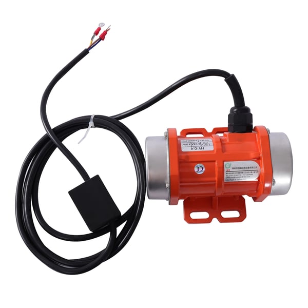 Vibrationsmotor - Betonvibrator - 40 W - 3000 o/min - 220 V 50 Hz - Enfaset - Ren kobbermotor - Rød