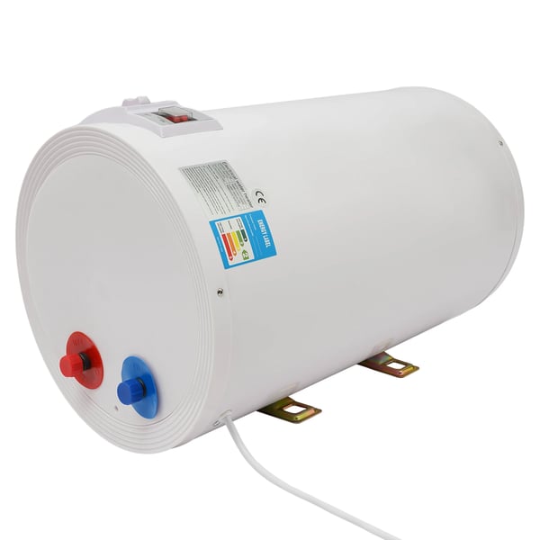 50 l 2 kW sähköinen lämminvesivaraaja, digitaalinen LED-näyttö, käsisuihku ja pidike, hopea, keittiöön, WC:hen, kampaamoihin