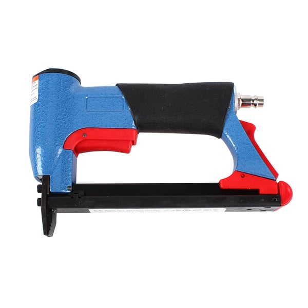 Professionel pneumatisk klamme-/sømpistol, 1/2 tomme, aluminium, til møbel- og træarbejde, blå