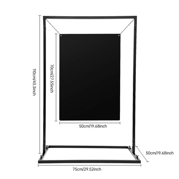 Musta metallinen kylttiteline, Tervetulokyltin kaari S, 100×75 cm häihin, juhliin ja DIY-sisustukseen
