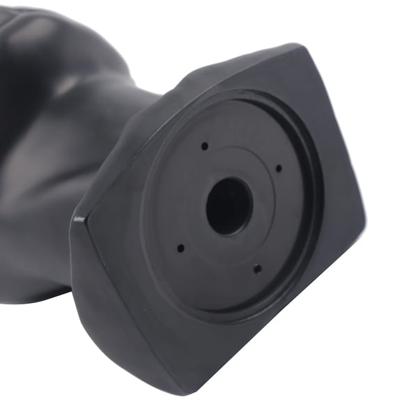 Parykhoved - Herremodel displayhoved - 50 cm hovedomkreds - 30 cm højde - PVC - Til hatte & briller - Sort