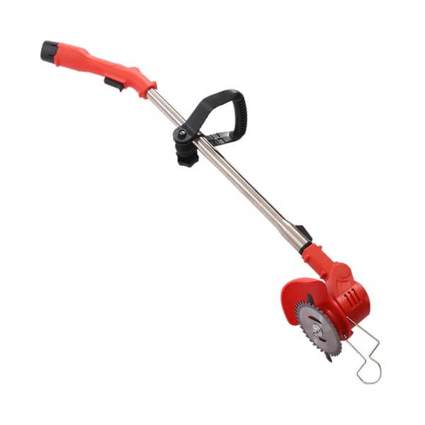 Sladdlös grästrimmer, trådtrimmer 12V, 1300mAh litiumbatteri, 600W, 10 000 varv/min, röd