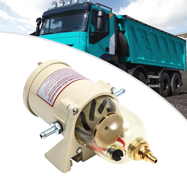 Dieselpolttoainesuodatin - Vedenerotin 500FG/500FH - Alumiiniseos - Vene ja kuorma-auto - Oranssi
