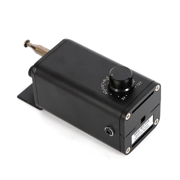 BBQ-grillimoottori, sähköinen varrasmoottori DC 3–12 V 15 W, kannettava, musta