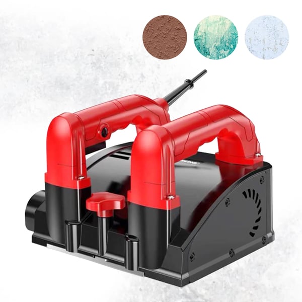 Elektrinen betonijyrsin/seinähiontakone, 1200 W, 3000 r/min, vakioterä, punainen, seinäkaavin-sarja