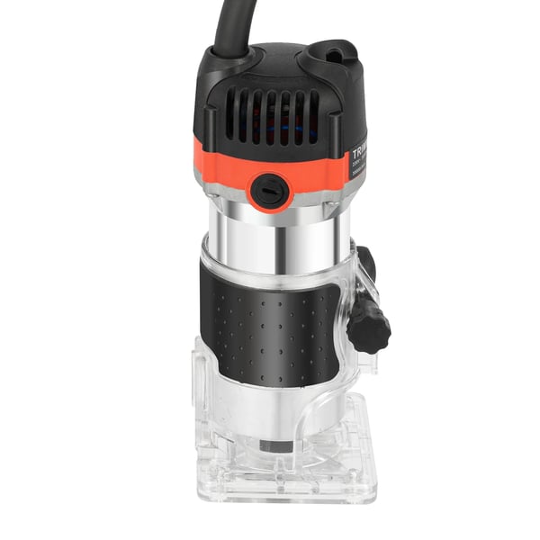 Käsireititin puulle - Kompakti reunajyrsin - 800 W - 30 000 r/min - Kuparimoottori - Reunajyrsintään & uritukseen - Verkkokäyttöinen - Punainen