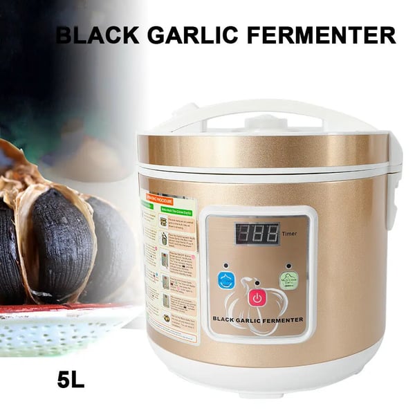 Fermenter til sort hvidløg - Automatisk fermenteringsmaskine - 5 l - 90 W - 12–15 dage - Intelligent styring - Pink