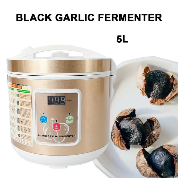 Fermenter til sort hvidløg - Automatisk fermenteringsmaskine - 5 l - 90 W - 12–15 dage - Intelligent styring - Pink