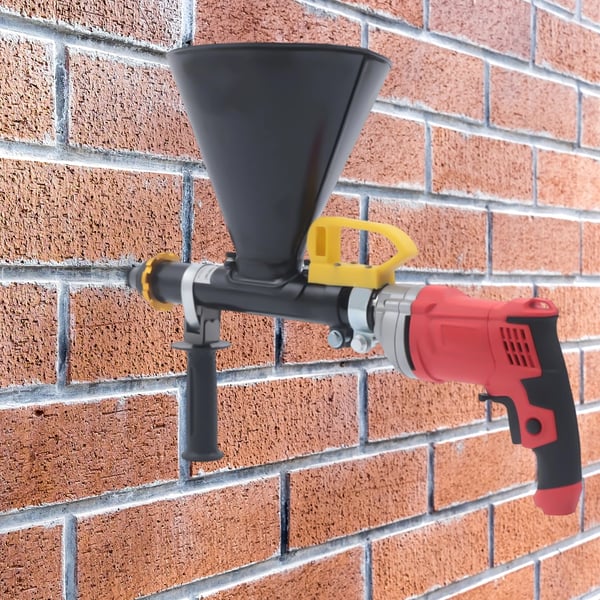 Elektrisk fugepistol, til mur- og flisefugning, cement-/mørtelpåfører, sort