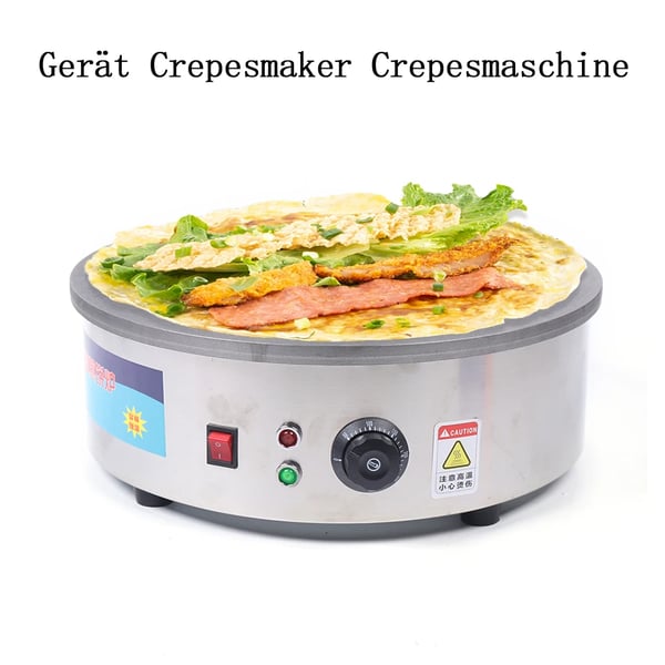 Elektrisk crêpe maker - SX-450P - 2800 W - 220 V - Non-stick belægning - Temperaturstyring - Hvid